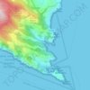 Portofino topographic map, elevation, terrain