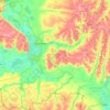 Кореневский район topographic map, elevation, terrain