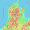 Kahurangi National Park topographic map, elevation, terrain