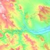 Ateca topographic map, elevation, terrain