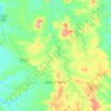 Joaquim Távora topographic map, elevation, terrain