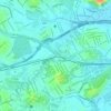 Del Castilho topographic map, elevation, terrain