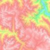 瓦乡 topographic map, elevation, terrain