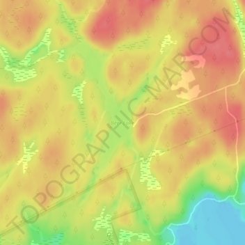 Beer Lake topographic map, elevation, terrain