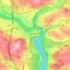 Grand-Sault topographic map, elevation, terrain