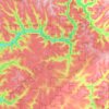 Howe Township topographic map, elevation, terrain