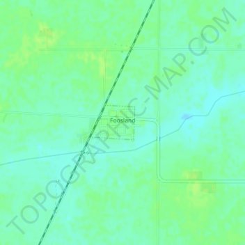 Foosland topographic map, elevation, terrain