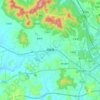 道朗镇 topographic map, elevation, terrain