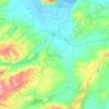 Mateur topographic map, elevation, terrain