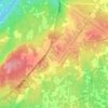 Halifax Stanfield International Airport topographic map, elevation, terrain