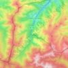 Luzaide topographic map, elevation, terrain