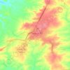 Pariaguán topographic map, elevation, terrain
