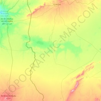 Kasdir topographic map, elevation, terrain