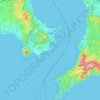Ibusuki topographic map, elevation, terrain