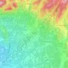 Caromb topographic map, elevation, terrain
