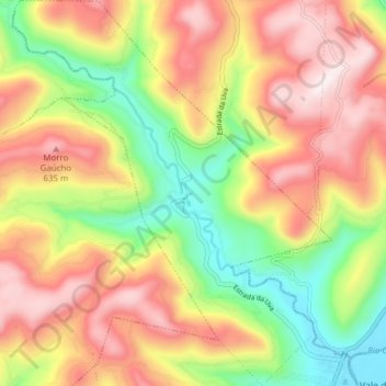 Forqueta Baixa topographic map, elevation, terrain