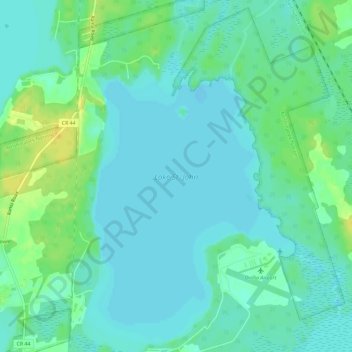 Lake St. John topographic map, elevation, terrain