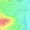 Srimushnam topographic map, elevation, terrain