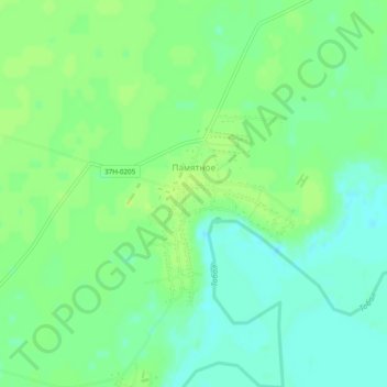 Памятное topographic map, elevation, terrain