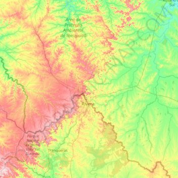 Livramento topographic map, elevation, terrain