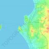 Pattaya topographic map, elevation, terrain