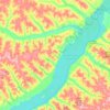 Bataguassu topographic map, elevation, terrain