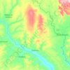 Itapicuru topographic map, elevation, terrain