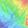 Yehudia - Brechat HaMeshushim Site Nature Reserve topographic map, elevation, terrain