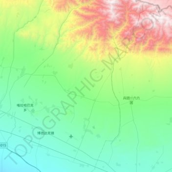 Chasha topographic map, elevation, terrain