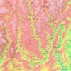 木里藏族自治县 topographic map, elevation, terrain