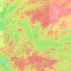 Lac Seul topographic map, elevation, terrain