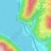 Maroggia topographic map, elevation, terrain
