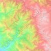 Mandi tehsil topographic map, elevation, terrain
