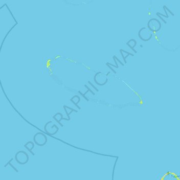 Kaukura topographic map, elevation, terrain