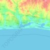 Lagos State topographic map, elevation, terrain