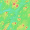 Lac Girouard topographic map, elevation, terrain
