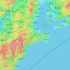 Mie Prefecture topographic map, elevation, terrain