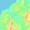 Arboletes topographic map, elevation, terrain