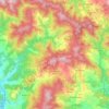 Chiusi della Verna topographic map, elevation, terrain