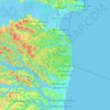 Nova Almeida topographic map, elevation, terrain