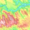 Rukshyn Rural Hromada topographic map, elevation, terrain
