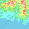 Sámara topographic map, elevation, terrain