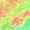 Gandesa topographic map, elevation, terrain