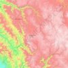 Guadalupe y Calvo topographic map, elevation, terrain