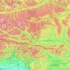 Kärnten topographic map, elevation, terrain