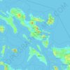 Región de Bicol topographic map, elevation, terrain