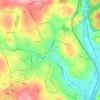 Oakville topographic map, elevation, terrain