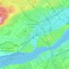 Sainte-Foy–Sillery–Cap-Rouge topographic map, elevation, terrain