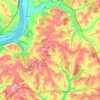 Penn Hills topographic map, elevation, terrain