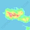 Islas Charles topographic map, elevation, terrain
